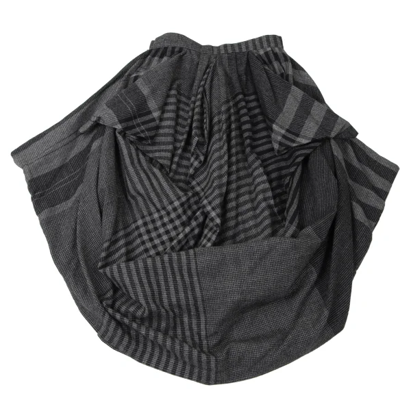 ISSEY MIYAKE I.S. Multi Pattern Wool Blouse & Skirt K-165324_018