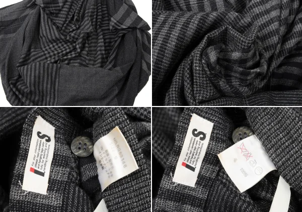 ISSEY MIYAKE I.S. Multi Pattern Wool Blouse & Skirt K-165324_019