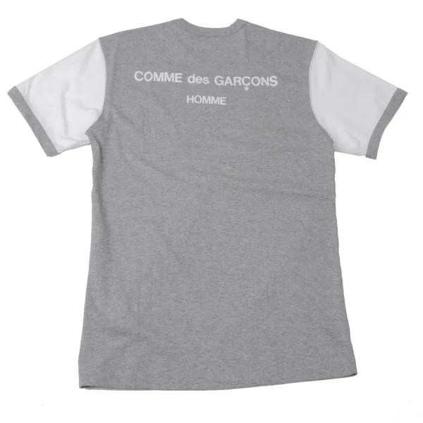 COMME des GARCONS HOMME Cotton Back Logo Printed T Shirt Grey,White S K-165325_001