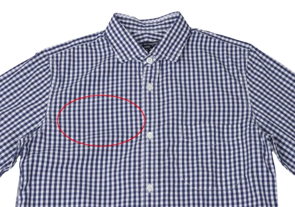 COMME des GARCONS HOMME Cotton Checked Long Sleeve Shirt K-165330_002