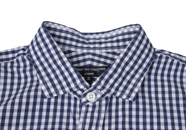 COMME des GARCONS HOMME Cotton Checked Long Sleeve Shirt K-165330_004