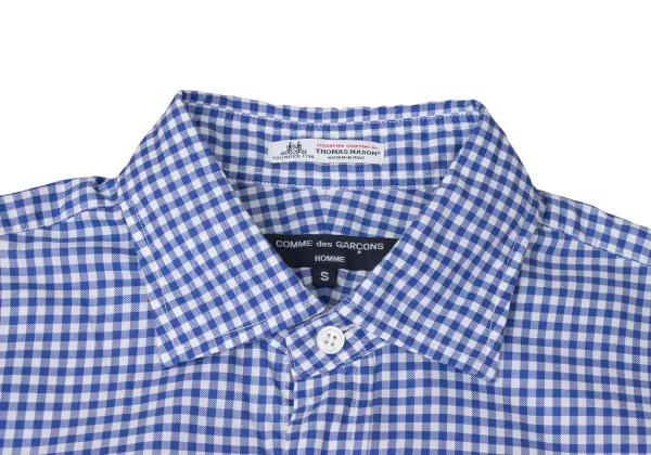 COMME des GARCONS HOMME×Thomas Mason Cotton Checked Shirt K-165332_003