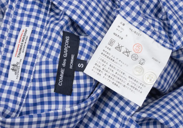 COMME des GARCONS HOMME×Thomas Mason Cotton Checked Shirt K-165332_014
