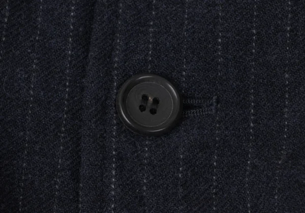 COMME des GARCONS HOMME Leather Switching Pinstripe Padded Blouson K-165335_004