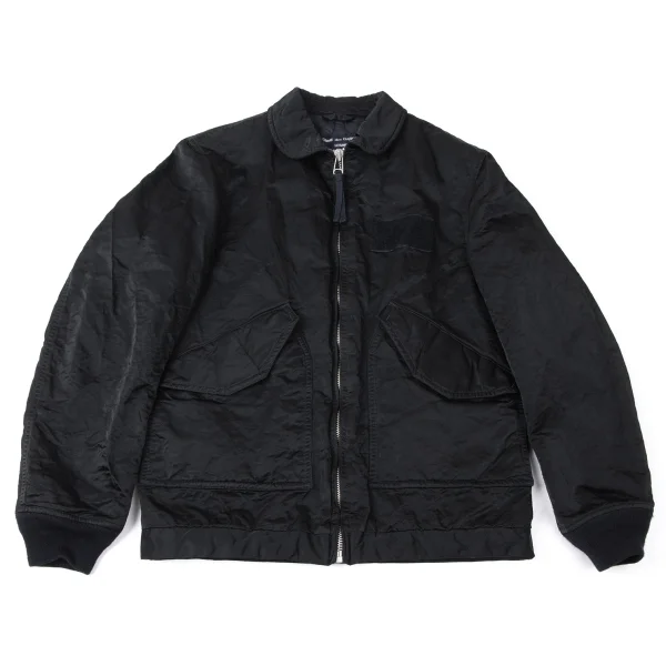 COMME des GARCONS HOMME Dyed Nylon Padding Jacket Black S K-165337_001