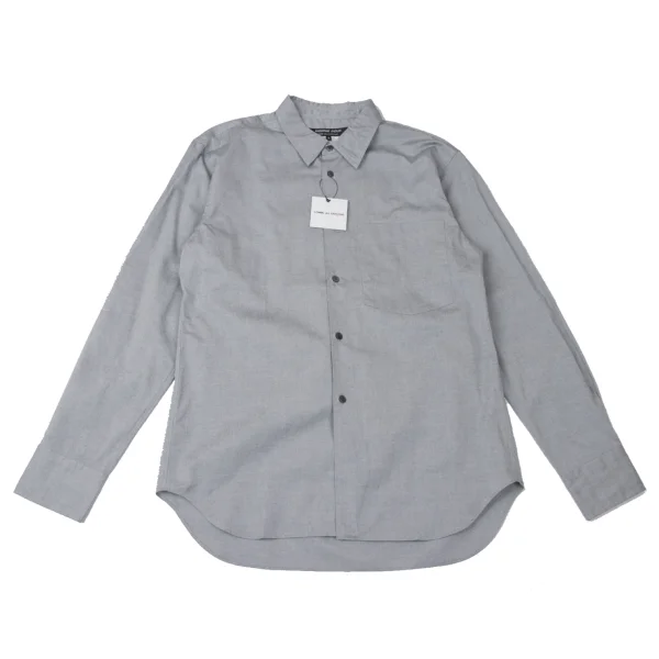 COMME des GARCONS HOMME DEUX Cotton Long Sleeve Shirt Grey M K-165338_001