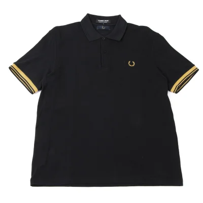 COMME des GARCONS HOMME DEUX×FRED PERRY Point Embroidered Polo Shirt
