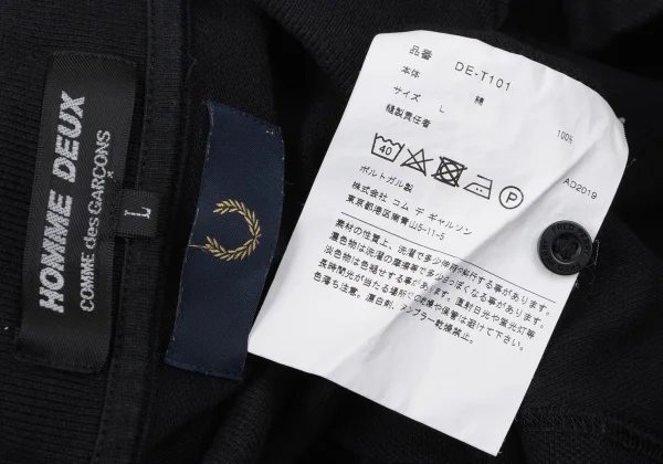 COMME des GARCONS HOMME DEUX×FRED PERRY Point Embroidered Polo Shirt K-165340_014