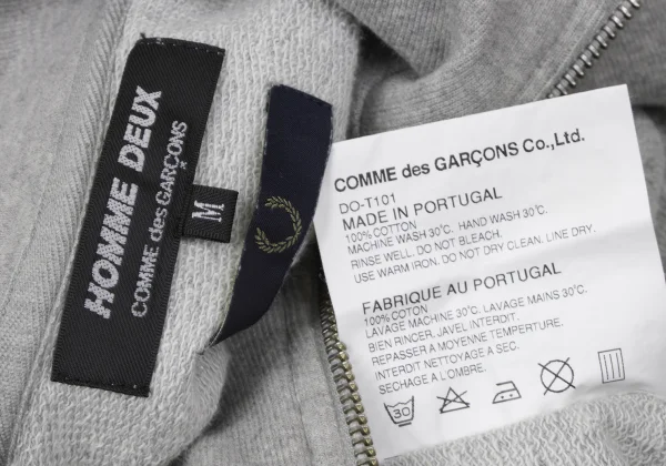 COMME des GARCONS HOMME DEUX×FRED PERRY Cotton Zip Sweatshirt K-165342_016