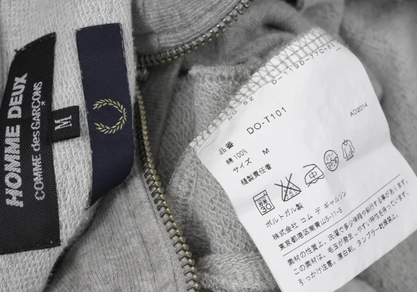 COMME des GARCONS HOMME DEUX×FRED PERRY Cotton Zip Sweatshirt K-165342_017