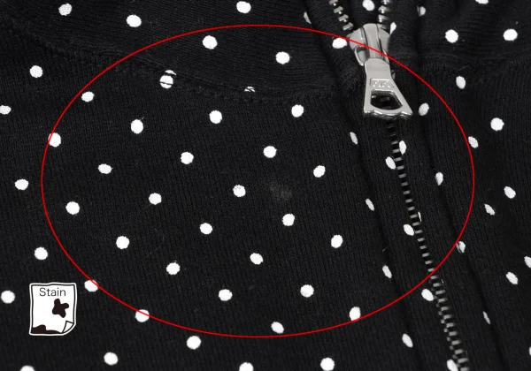 GANRYU Dot Printed Cotton Sleeveless Long Hoodie K-165345_003