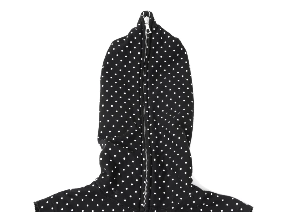 GANRYU Dot Printed Cotton Sleeveless Long Hoodie K-165345_005