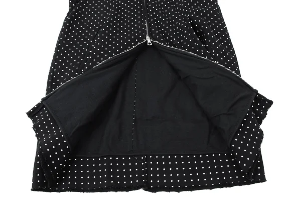 GANRYU Dot Printed Cotton Sleeveless Long Hoodie K-165345_009