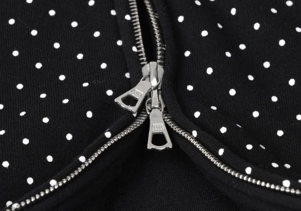 GANRYU Dot Printed Cotton Sleeveless Long Hoodie K-165345_010