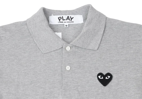 PLAY COMME des GARCONS Cotton Heart Patch Polo Shirt K-165348_004