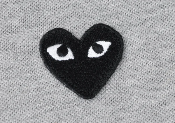 PLAY COMME des GARCONS Cotton Heart Patch Polo Shirt K-165348_006