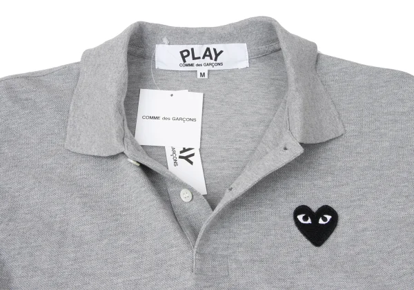 PLAY COMME des GARCONS Cotton Heart Patch Polo Shirt K-165348_007