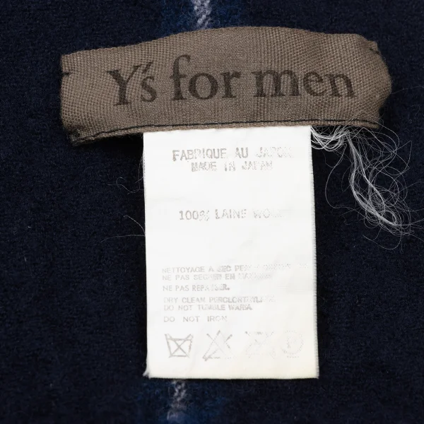 Y's for men Wool Stripe Stole K-165360_006