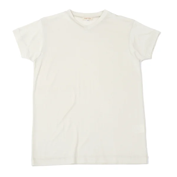 ROMEO GIGLI Rayon Poly V-neck T-shirt Cream 46 K-165363_001