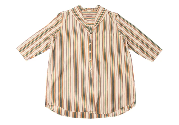 ROMEO GIGLI Multi Stripe Short Sleeve Shirt K-165364_002