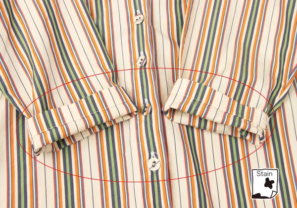 ROMEO GIGLI Multi Stripe Short Sleeve Shirt K-165364_012