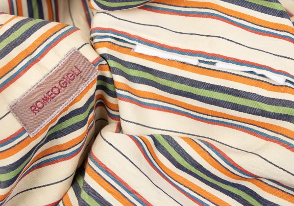 ROMEO GIGLI Multi Stripe Short Sleeve Shirt K-165364_019