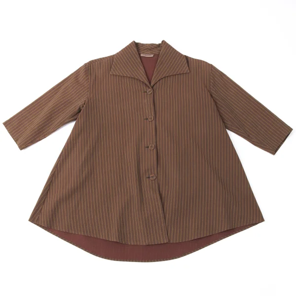 ROMEO GIGLI Cotton Stripe Short Sleeve Shirt K-165365_002