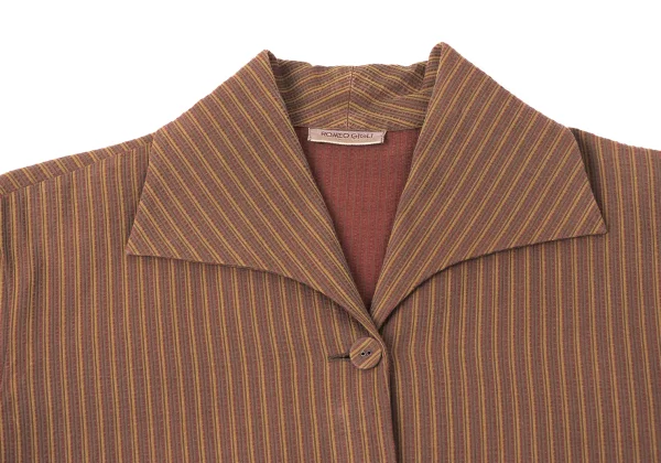 ROMEO GIGLI Cotton Stripe Short Sleeve Shirt K-165365_004