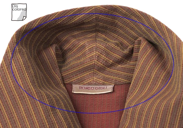 ROMEO GIGLI Cotton Stripe Short Sleeve Shirt K-165365_005