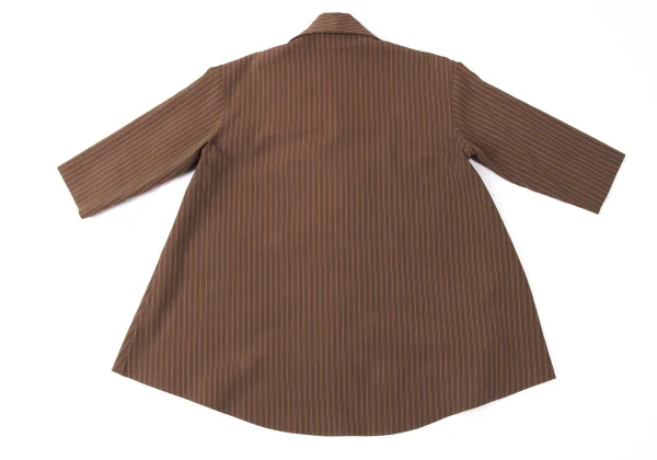 ROMEO GIGLI Cotton Stripe Short Sleeve Shirt K-165365_011