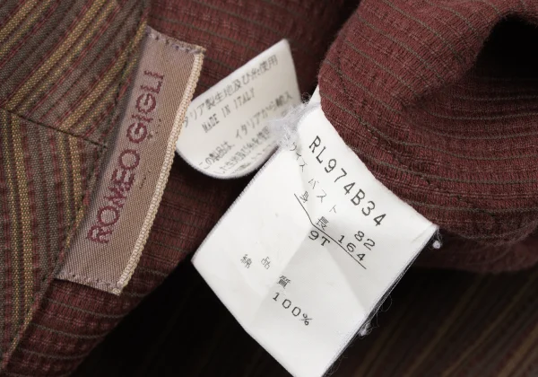 ROMEO GIGLI Cotton Stripe Short Sleeve Shirt K-165365_014