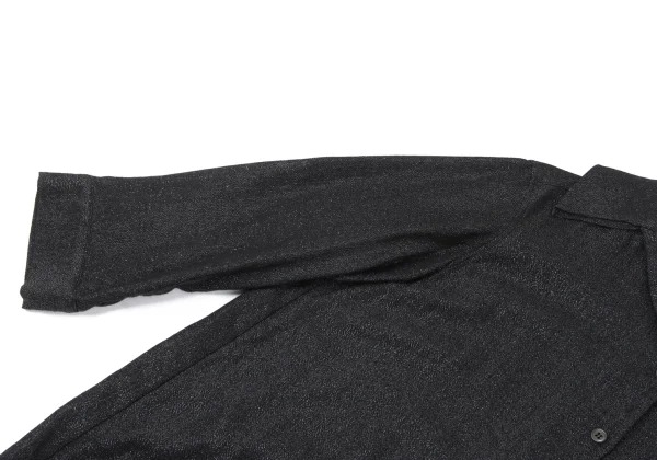 ROMEO GIGLI Rayon Blend Glitter Open Collar Shirt K-165367_005