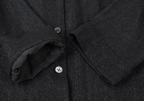 ROMEO GIGLI Rayon Blend Glitter Open Collar Shirt K-165367_006