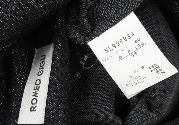 ROMEO GIGLI Rayon Blend Glitter Open Collar Shirt K-165367_013