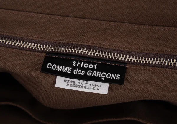 tricot COMME des GARCON Emboss Faux Leather Bag K-165373_018