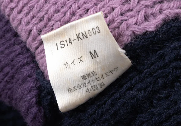 Unbranded Wool Multicolor Panel Knit Sweater K-165376_013