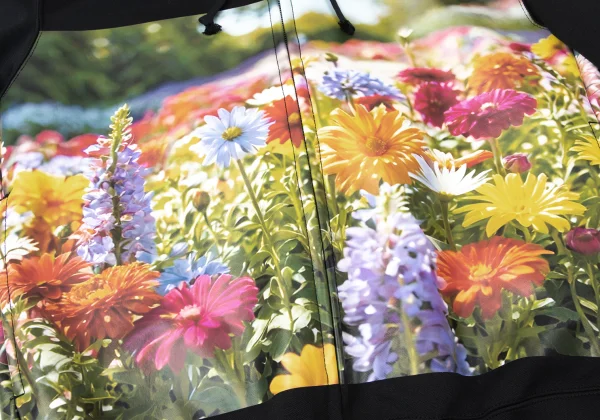 COMME des GARCONS Floral Printed Zip Hoodie K-165379_011