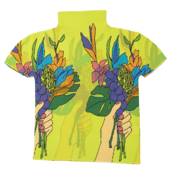 ISSEY MIYAKE me Colorful Floral Stretch Pleated T Shirt K-165381_002