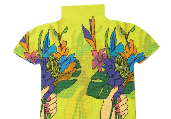 ISSEY MIYAKE me Colorful Floral Stretch Pleated T Shirt K-165381_003