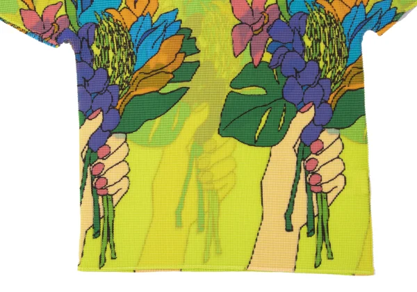 ISSEY MIYAKE me Colorful Floral Stretch Pleated T Shirt K-165381_006