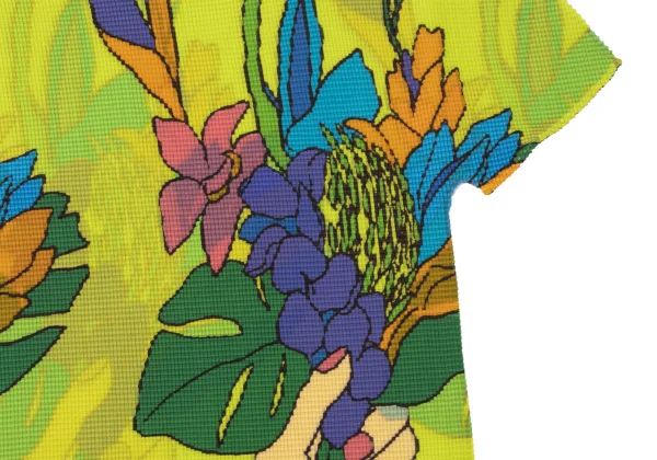 ISSEY MIYAKE me Colorful Floral Stretch Pleated T Shirt K-165381_008
