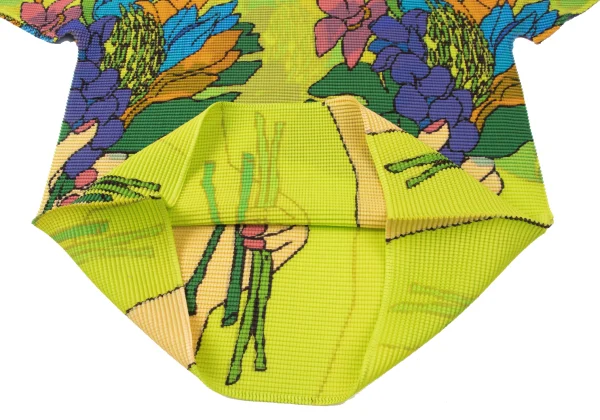 ISSEY MIYAKE me Colorful Floral Stretch Pleated T Shirt K-165381_009