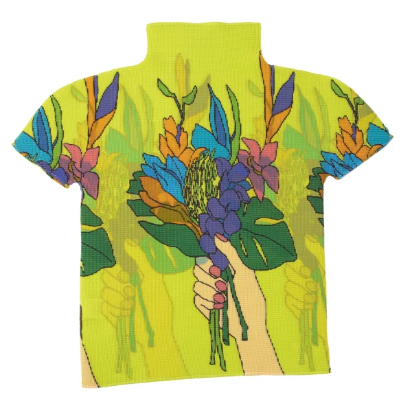 ISSEY MIYAKE me Colorful Floral Stretch Pleated T Shirt K-165381_010