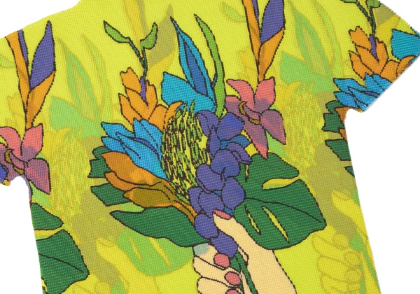 ISSEY MIYAKE me Colorful Floral Stretch Pleated T Shirt K-165381_012