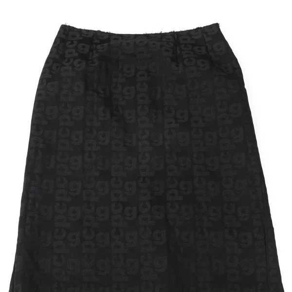 COMME des GARCONS Logo Jacquard Long Tail Skirt K-165383_003