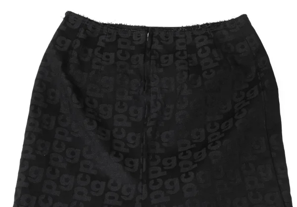 COMME des GARCONS Logo Jacquard Long Tail Skirt K-165383_008