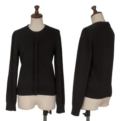 COMME des GARCONS Wool Crew Neck Knit Cardigan