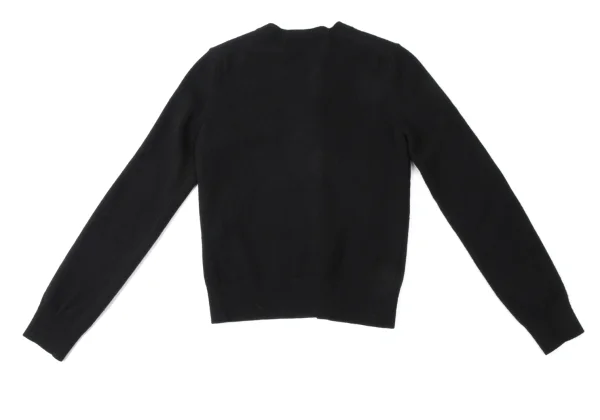 COMME des GARCONS Wool Crew Neck Knit Cardigan K-165384_010