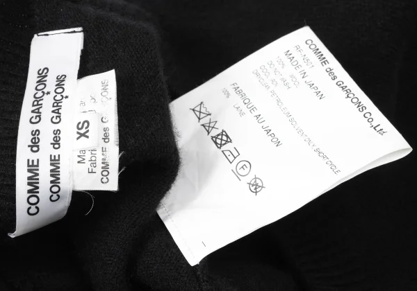 COMME des GARCONS Wool Crew Neck Knit Cardigan K-165384_012