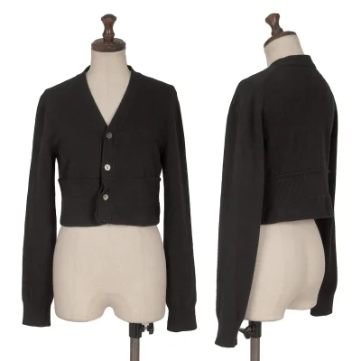 COMME des GARCONS Wool Folded Short Knit Cardigan